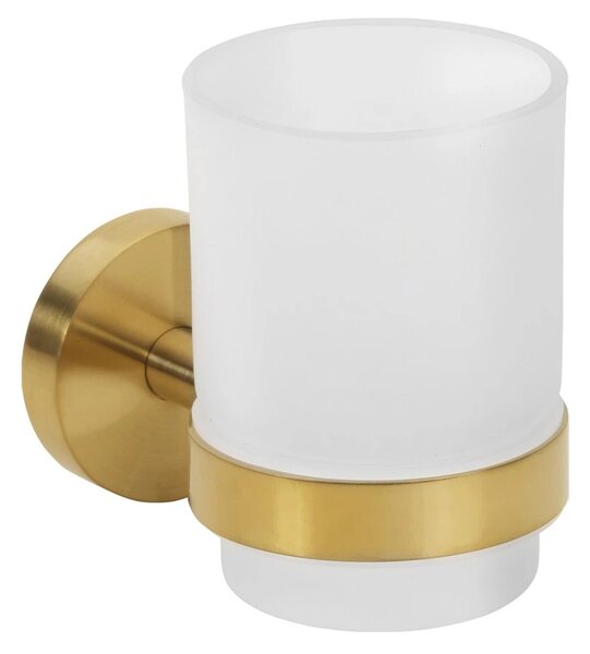 Sapho Sapho, cană suspendată X-ROUND GOLD, sticlă de lapte, mat auriu, XR903GB