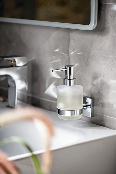 Sapho Sapho, dozator de sapun X-SQUARE MINI 200 ml, crom, XQ101