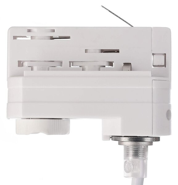 Deko-Light Lampă suspendată LED Lucea trifazată 10 W albă, reglabil, Alb, Hol, Aluminiu, Modern