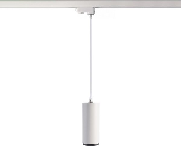 Deko-Light Lampă suspendată LED Lucea trifazată 10 W albă, reglabil, Alb, Hol, Aluminiu, Modern