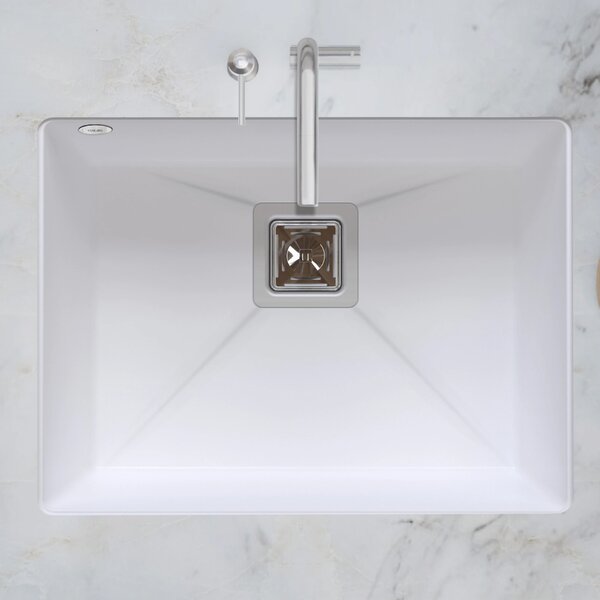 SINK Quality Chiuveta Quality Argon 60, chiuveta de bucatarie granit 550x420x225 mm + sifon crom, negru, SKQ-ARG.C.1KBO.60.X