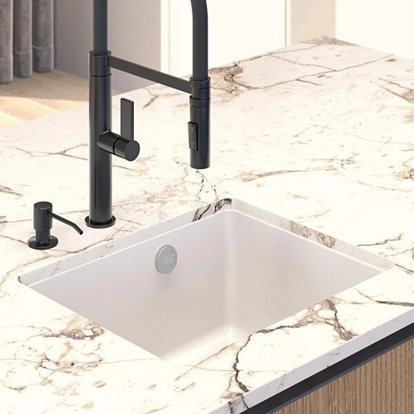 SINK Quality Chiuveta Quality Crypton 55, chiuveta de bucatarie granit 460x375x205 mm + sifon crom, negru, SKQ-CRY.C.1KBO.55.X