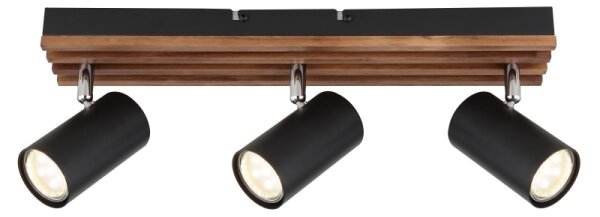 Spot Globo 57909-3 KAYDEN 3xGU10/25W/230V negru
