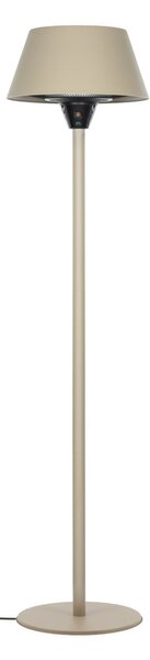 Radiator de încălzire de podea Vamio, argintiu, 210 cm, IP54, telecomandă - Lucande, Vamio, Bej, Aluminiu, Modern