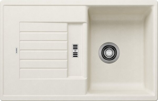 Blanco Zia 45 S, chiuveta silgranit 780x500x190 mm, 1 camera, alb moale, BLA-527200