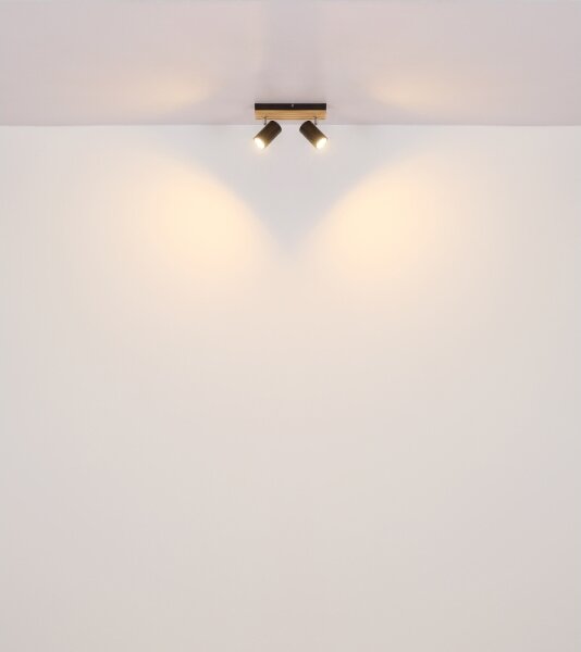 Spot Globo 57909-2 KAYDEN 2xGU10/25W/230V negru