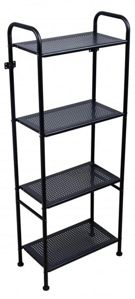 Erga Miki, suport cu 4 rafturi 420x220x1065mm, negru mat, ERG-YKA-P.MIKI-4
