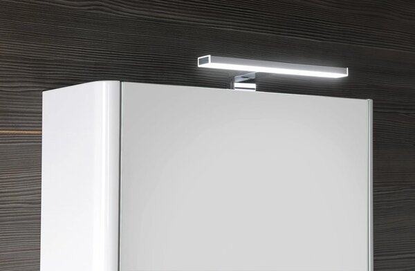 Sapho Sapho, galerie LUCIE cu iluminare LED, 55x70x17cm, alb, LU055-0030