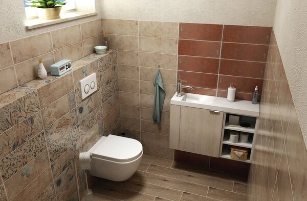 Sapho Sapho, dulap lavoar LATUS IV 49,5x50x25cm, antracit mat, LT410-3434