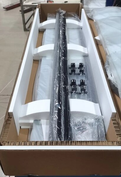Erga Tucson, cabină de duș cu ușă glisantă 70(uşă) x 70(perete) x 190 cm, sticlă transparentă de 6 mm, profil negru, ERG-S02-TUCSON-D070D070-CL-BK