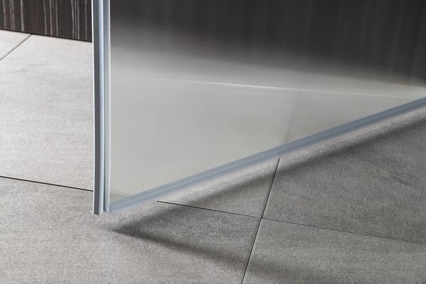 Aqualine Aqualine, usa de dus cu balamale PILOT 700mm, sticla BRICK, PT070W