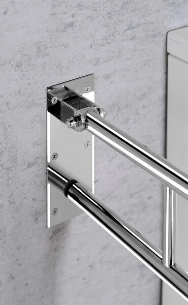 Sapho Sapho, mâner cu balamale HANDICAP 600 mm, oțel inoxidabil lustruit, XH516