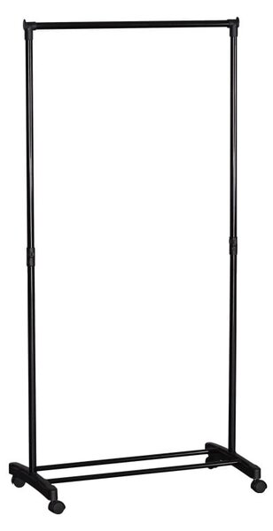 Suport pentru haine, Wizak, Negru, 41.5x74.5x157 cm