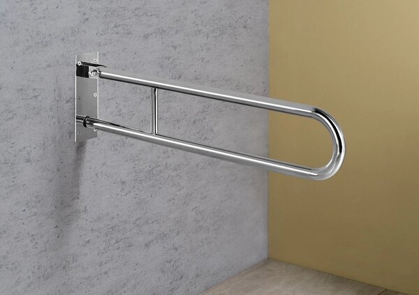 Sapho Sapho, mâner cu balamale HANDICAP 600 mm, oțel inoxidabil lustruit, XH516