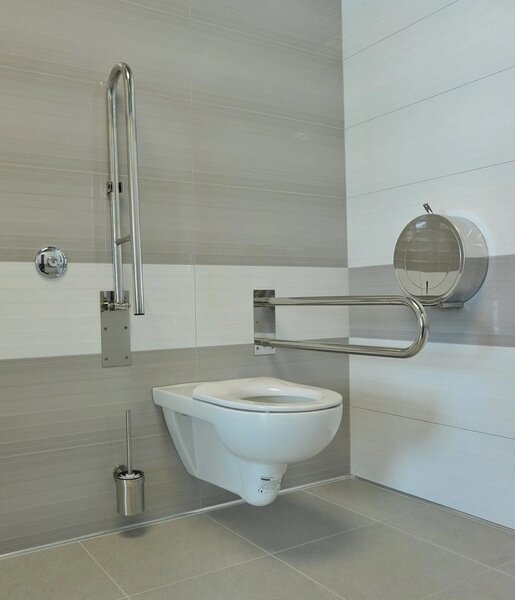 Sapho Sapho, mâner cu balamale HANDICAP 600 mm, oțel inoxidabil lustruit, XH516