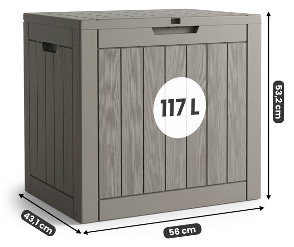 Cutie de grădină 117 L (gri). Promo -23%. 1152403
