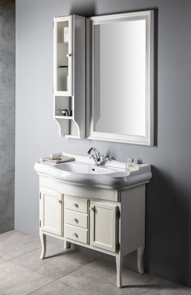 Sapho Sapho, dulap lavoar RETRO 89x80x48cm, alb antic, 1621