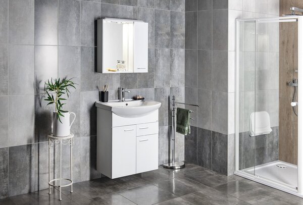 Aqualine Aqualine, dulap înalt ZOJA/KERAMIA FRESH 30x140x25cm, alb, 51155