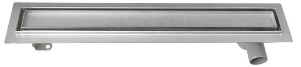Aqualine Aqualine, scurgere de pardoseală din oțel inoxidabil PAVINO cu grilă pentru gresie, L-760, DN50, 2710-80