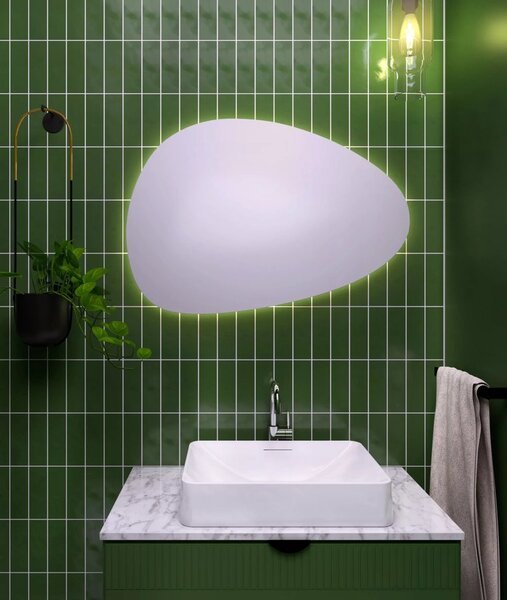 Sapho Sapho, oglinda STEN cu iluminare din spate LED 80x55cm, NA280
