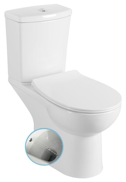 Sapho Sapho, WC combinat KAIRO CLEANWASH cu duș bideu, deșeuri spate, mecanism de spălare, PC106