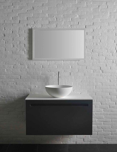 Sapho Sapho, lavoar THIN blat Ø 39 cm, mat alb, WN185