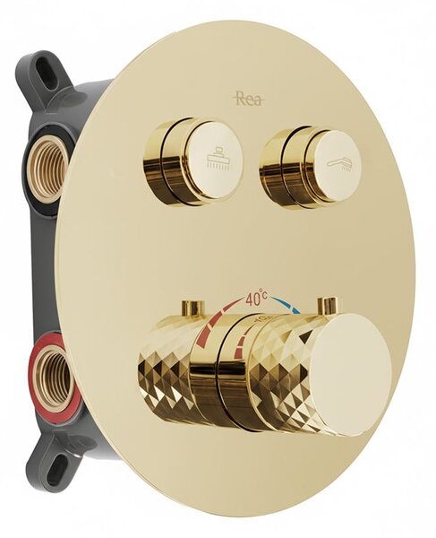 Set de dus incastrat Rea Lungo Diamond Gold + BOX