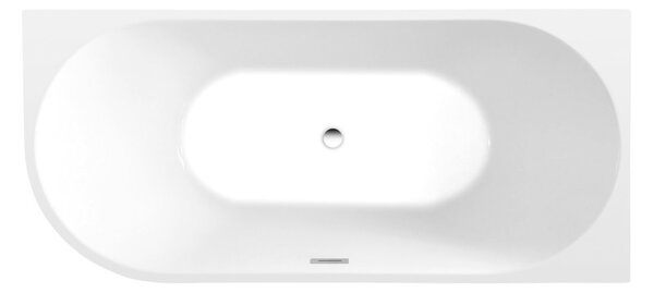Aqualine Aqualine, cada TIBERA R pe coltar 170x80cm, alb, E1015