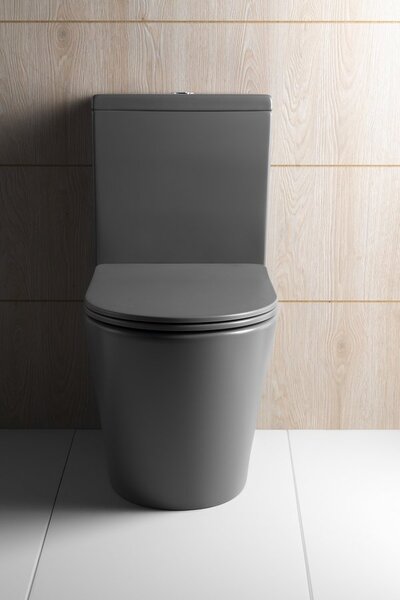 Sapho Sapho, vas combinat WC DARIO RIMLESS cu rezervor, deșeuri inferioare/spate, alb, PC1012WRGR
