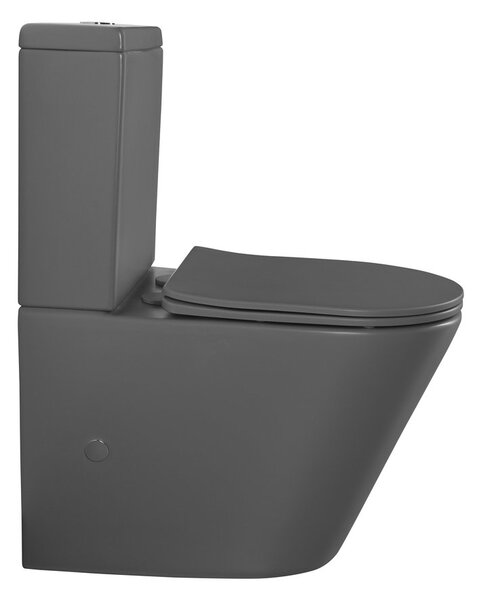 Sapho Sapho, vas combinat WC DARIO RIMLESS cu rezervor, deșeuri inferioare/spate, alb, PC1012WRGR