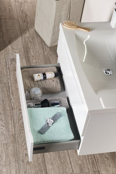 Sapho Sapho, set de baie WAVE 80, alb, KSET-047
