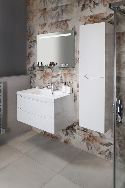 Sapho Sapho, dulap lavoar WAVE 89,7x45x47,8cm, alb, stânga (WA092L), WA092-3030