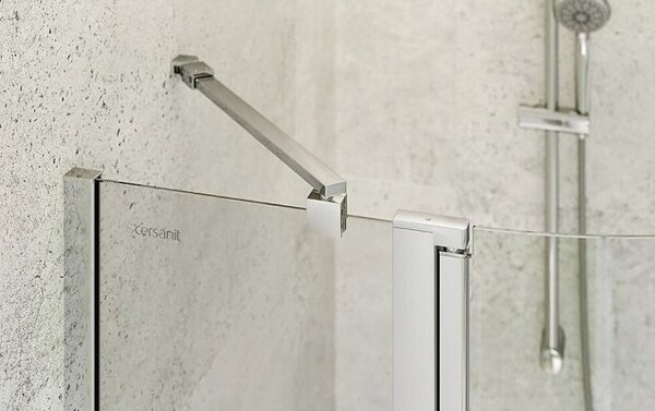 Cersanit Moduo, cabina de dus patrata 80x80x195cm, sticla transparenta 6mm, profil crom, S162-018