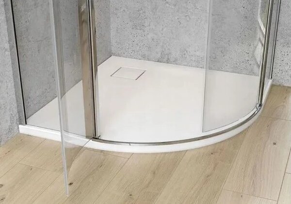 Cersanit Moduo, cabina de dus patrata 80x80x195cm, sticla transparenta 6mm, profil crom, S162-018