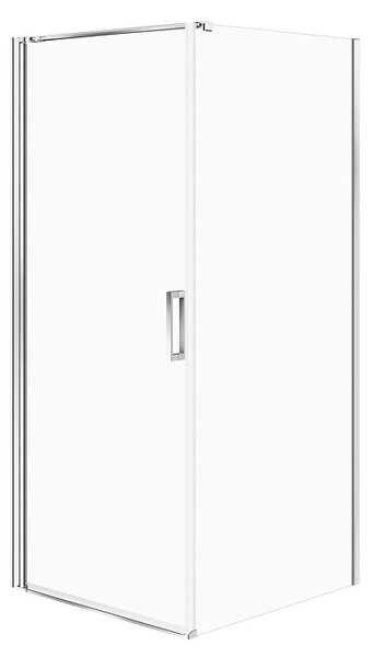 Cersanit Moduo, cabina de dus cu 1 aripa 80(usa) x 80(perete) x 195cm, sticla transparenta 6mm, profil cromat, S601-479