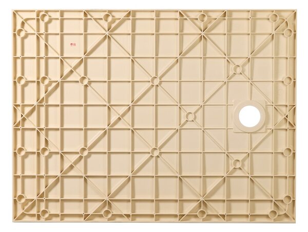 Erga Hyper, cadă de duș SMC 80x70x2,6 cm + sifon, bej mat, ERG-V06-SMC-7080S-BG