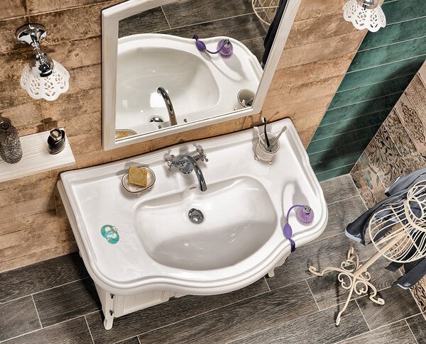 Sapho Sapho, Set de baie RETRO 100, alb antic, KSET-015