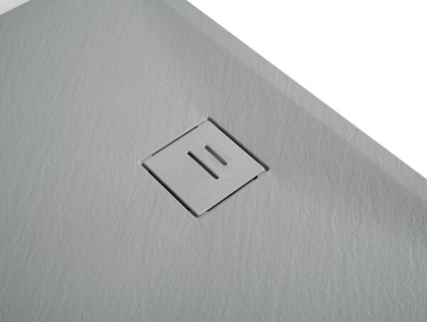Erga Hyper, cadă de duș SMC 90x70x2,6 cm + sifon, gri mat, ERG-V06-SMC-7090S-GR