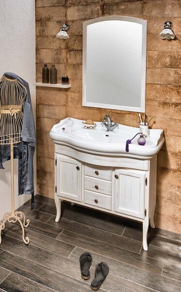 Sapho Sapho, Set de baie RETRO 100, alb antic, KSET-015