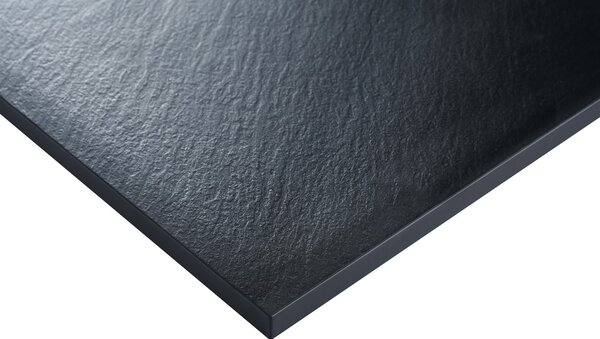 Erga Hyper, cadă de duș SMC 70x70x2,6 cm + sifon, negru mat, ERG-V06-SMC-7070S-BK