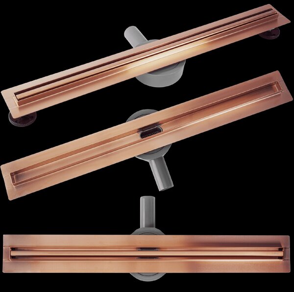 Rea, Canal de scurgere REA Neox Slim pentru cupru periat 80, REA-G4807