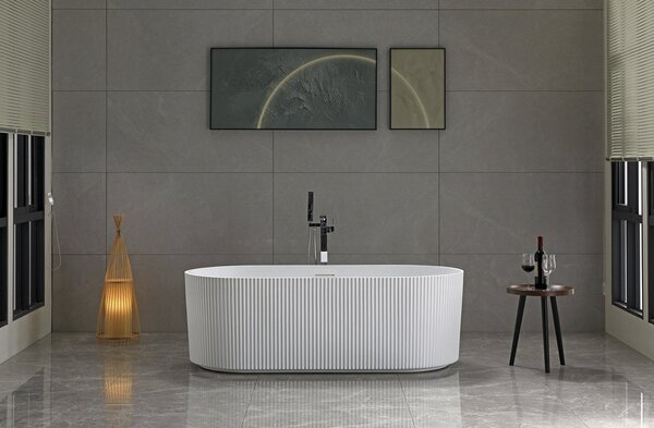 Aqualine Aqualine, cadă de sine stătătoare TURIA 170x80cm, albă, E2780