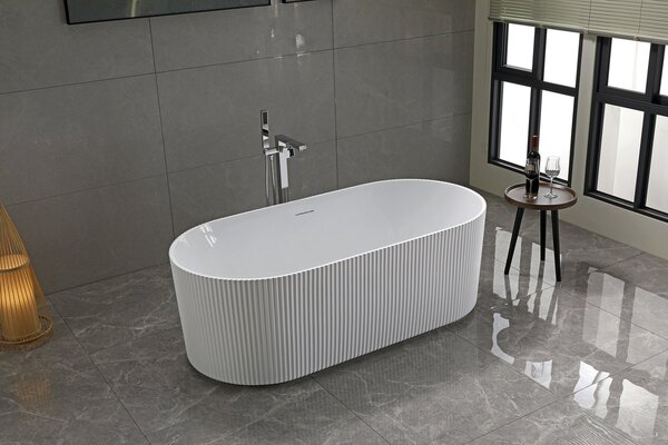 Aqualine Aqualine, cadă de sine stătătoare TURIA 170x80cm, albă, E2780