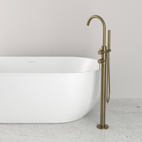 Sapho Sapho, ULTRAMIX Baterie de lavoar ascuns cu 2 elemente, duza 20 cm, auriu mat, UT018G