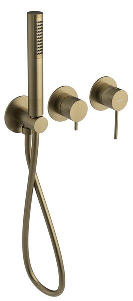 Sapho Sapho, pod ULTRAMIX. duş baterie, dus de mana, 2 prize, auriu mat, UT045G