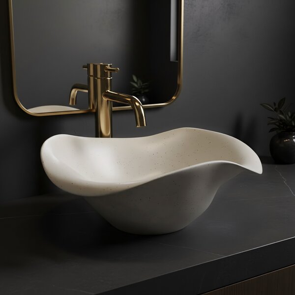 Lavoar ceramic pentru blat REA HM-35B Handmade ART