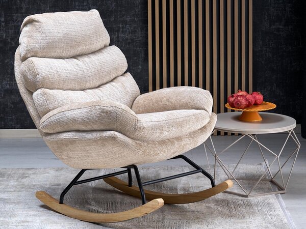 Scaun balansoar Houston 2187, Bej, 100x75x108cm, 19.5 kg