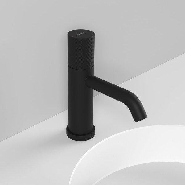 Sapho Sapho, ULTRATAP baterie lavoar pe piedestal fără scurgere, negru mat, UT002TB
