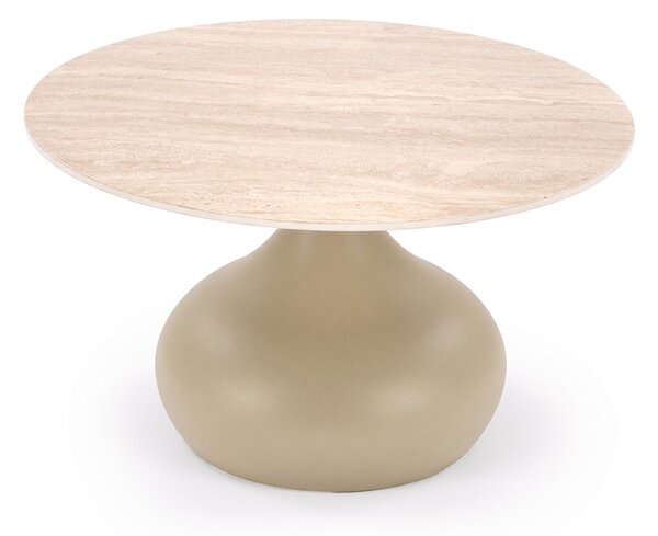Măsuță de cafea Houston 2192, Cașmir, Deschis Travertine, Metal, 40cm, 13.8 kg