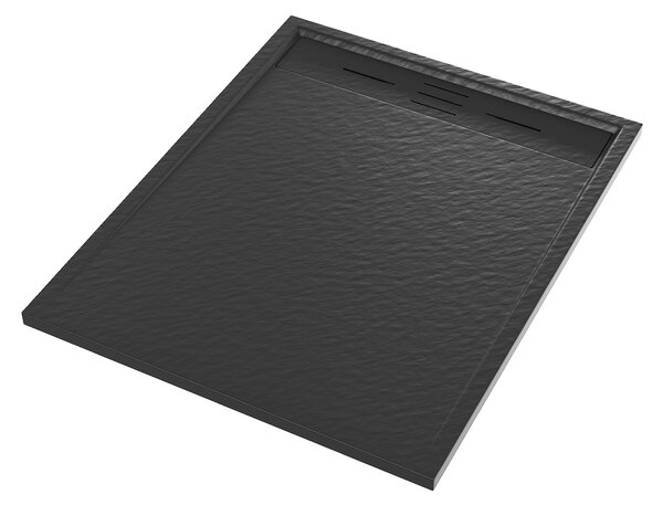Gamma Erga Almac, cadă de duș SMC 100 x 80 x 3 cm, negru mat, ERG-GMA-AL-80100BK